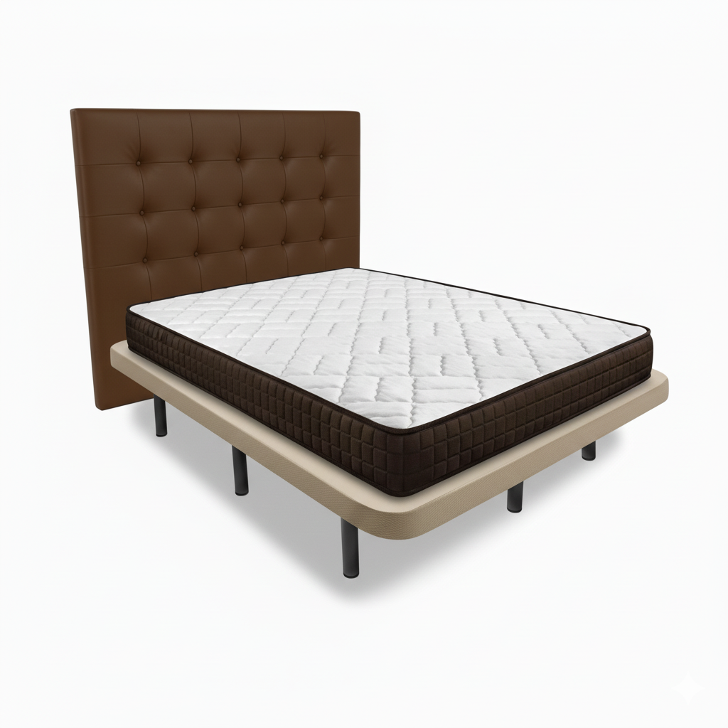 Pack Base tapizada + Colchón + Cabecero